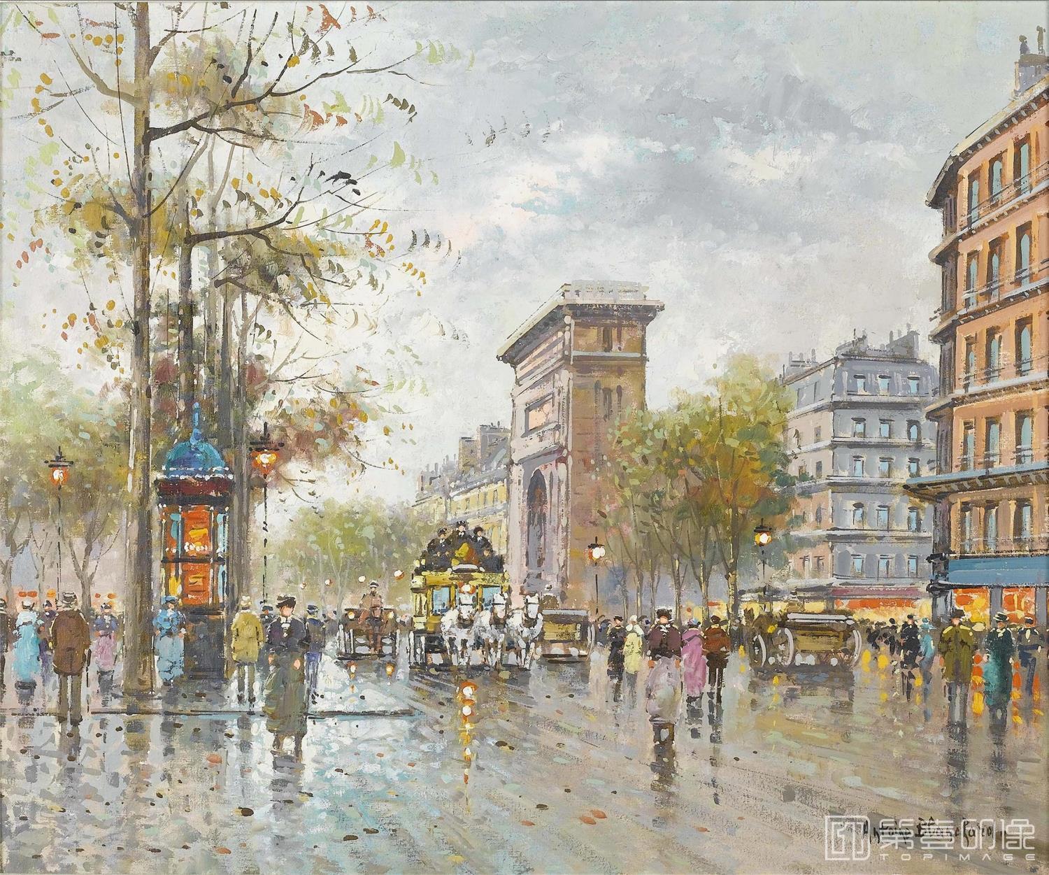 油画-安托万·布兰乍得 Antoine Blanchard作品-066
